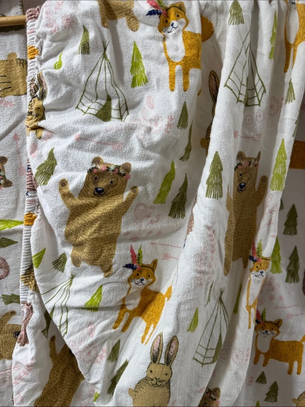 Kids Pillowfort Crib Bedding Sheet set - Woodland Animals 2 sheets + pillowcase